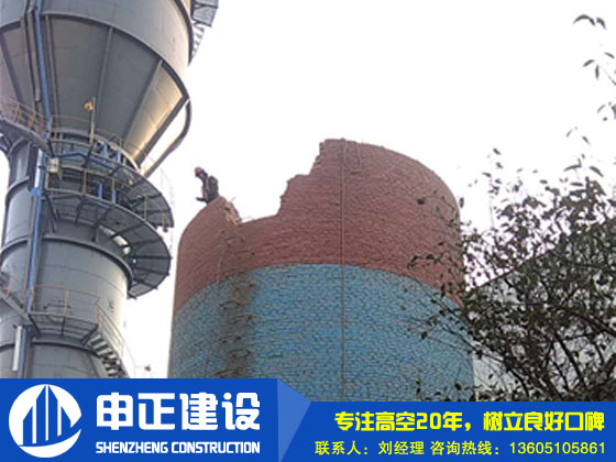 煙囪防腐工程在操作過(guò)程中謹(jǐn)防天氣影響